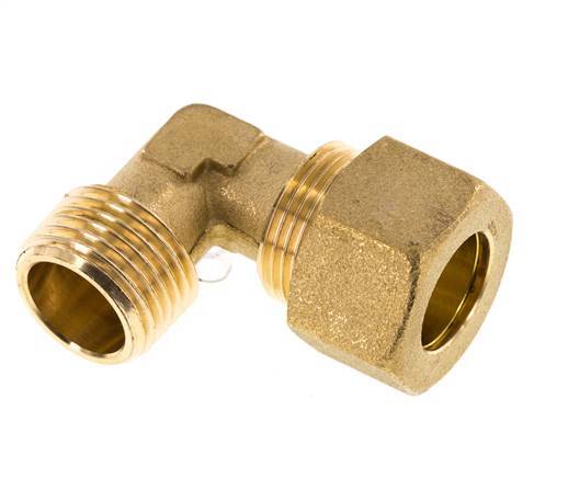 R 1/2'' Buitendraad x 16mm Messing L-Knelfitting 90 graden 76 Bar DIN EN 1254-2