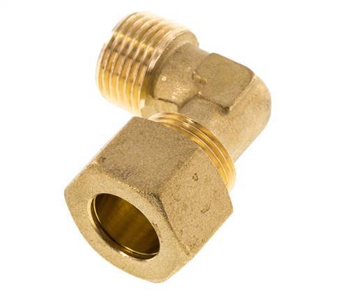 R 1/2'' Buitendraad x 16mm Messing L-Knelfitting 90 graden 76 Bar DIN EN 1254-2