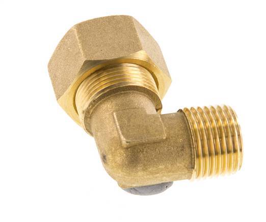 R 1/2'' Buitendraad x 18mm Messing L-Knelfitting 90 graden 67 Bar DIN EN 1254-2