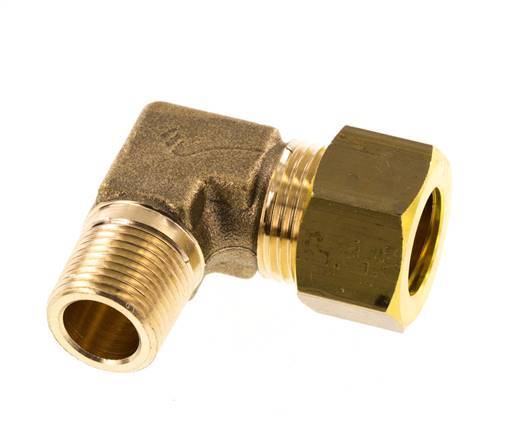 R 3/8'' Buitendraad x 15mm Messing L-Knelfitting 90 graden 82 Bar DIN EN 1254-2