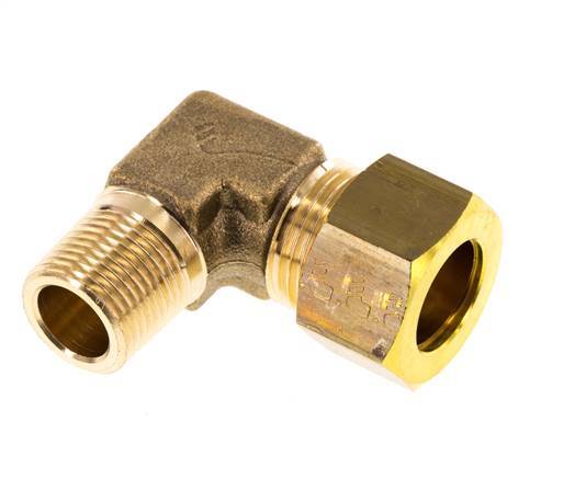 R 3/8'' Buitendraad x 15mm Messing L-Knelfitting 90 graden 82 Bar DIN EN 1254-2