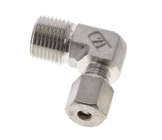 1/2'' NPT Male x 6S Stainless steel 90 deg Elbow Compression Fitting 630 Bar DIN 2353