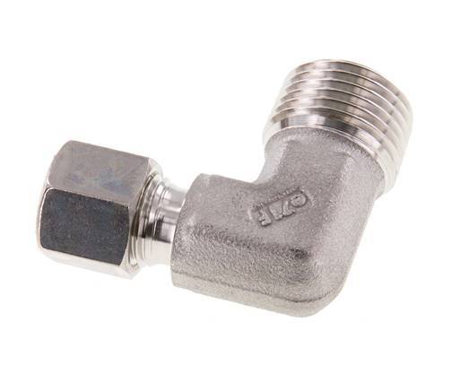 R 1/2'' Buitendraad x 8L RVS L-Knelfitting 90 graden 315 Bar DIN 2353
