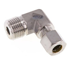 R 1/2'' Buitendraad x 10L RVS L-Knelfitting 90 graden 315 Bar DIN 2353