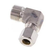 R 1/2'' Buitendraad x 10L RVS L-Knelfitting 90 graden 315 Bar DIN 2353