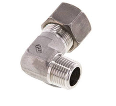 R 1/2'' Buitendraad x 16S RVS L-Knelfitting 90 graden 400 Bar DIN 2353