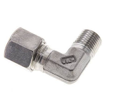 1/4'' NPT Male x 8S Stainless steel 90 deg Elbow Compression Fitting 630 Bar DIN 2353