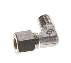 1/4'' NPT Male x 10L Stainless steel 90 deg Elbow Compression Fitting 315 Bar DIN 2353