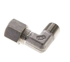 1/4'' NPT Male x 10L Stainless steel 90 deg Elbow Compression Fitting 315 Bar DIN 2353