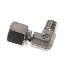 1/4'' NPT Male x 10S Stainless steel 90 deg Elbow Compression Fitting 630 Bar DIN 2353