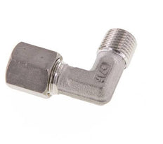 R 1/4'' Buitendraad x 6S RVS L-Knelfitting 90 graden 630 Bar DIN 2353