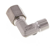 R 1/4'' Buitendraad x 6S RVS L-Knelfitting 90 graden 630 Bar DIN 2353