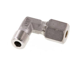 R 1/4'' Buitendraad x 6S RVS L-Knelfitting 90 graden 630 Bar DIN 2353