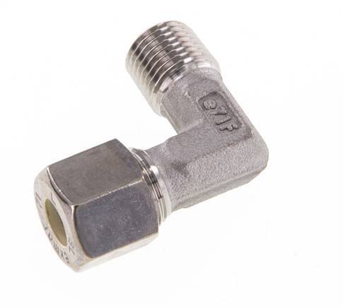 R 1/8'' Buitendraad x 8L RVS L-Knelfitting 90 graden 315 Bar DIN 2353