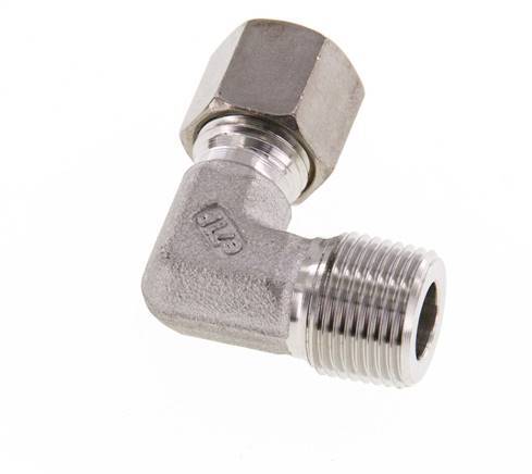 R 3/8'' Buitendraad x 8L RVS L-Knelfitting 90 graden 315 Bar DIN 2353