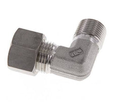 R 3/8'' Buitendraad x 12L RVS L-Knelfitting 90 graden 315 Bar DIN 2353