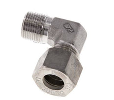 R 3/8'' Buitendraad x 12L RVS L-Knelfitting 90 graden 315 Bar DIN 2353
