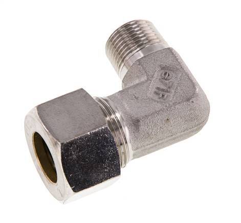 R 3/8'' Buitendraad x 15L RVS L-Knelfitting 90 graden 315 Bar DIN 2353