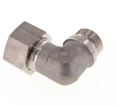 G 1'' Buitendraad x 25S RVS L-Knelfitting 90 graden 400 Bar DIN 2353