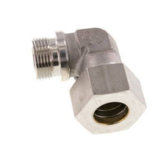 G 1'' Buitendraad x 25S RVS L-Knelfitting 90 graden 400 Bar DIN 2353