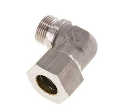 G 1'' Buitendraad x 25S RVS L-Knelfitting 90 graden 400 Bar DIN 2353