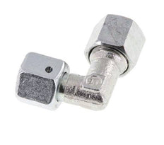 M14x1.5 x 8L Verzinkt Stalen Verstelbaar L-Fitting 90graden met Afdichtconus en O-ring 315 Bar DIN 2353
