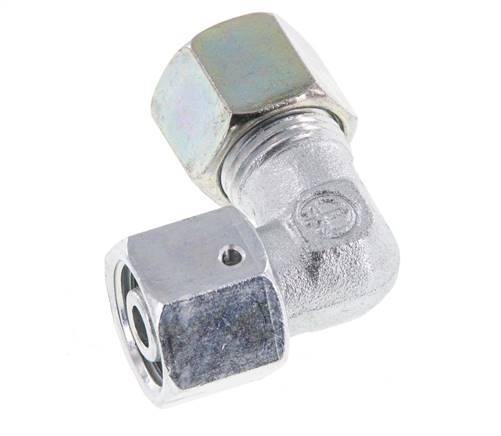 M18x1.5 x 10S Verzinkt Stalen Verstelbaar L-Fitting 90graden met Afdichtconus en O-ring 630 Bar DIN 2353