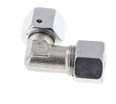 M20x1.5 x 12S Zinc plated Steel Adjustable 90 deg Elbow Fitting with Sealing cone and O-ring 630 Bar DIN 2353