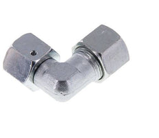 M22x1.5 x 14S Verzinkt Stalen Verstelbaar L-Fitting 90graden met Afdichtconus en O-ring 630 Bar DIN 2353