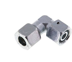 M22x1.5 x 14S Verzinkt Stalen Verstelbaar L-Fitting 90graden met Afdichtconus en O-ring 630 Bar DIN 2353