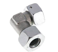 M26x1.5 x 18L Verzinkt Stalen Verstelbaar L-Fitting 90graden met Afdichtconus en O-ring 315 Bar DIN 2353