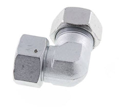 M42x2 x 30S Verzinkt Stalen Verstelbaar L-Fitting 90graden met Afdichtconus en O-ring 400 Bar DIN 2353