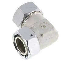 M45x2 x 35L Verzinkt Stalen Verstelbaar L-Fitting 90graden met Afdichtconus en O-ring 160 Bar DIN 2353