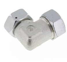 M45x2 x 35L Verzinkt Stalen Verstelbaar L-Fitting 90graden met Afdichtconus en O-ring 160 Bar DIN 2353