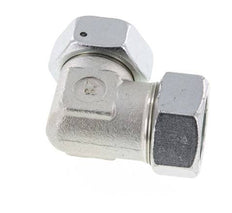 M45x2 x 35L Verzinkt Stalen Verstelbaar L-Fitting 90graden met Afdichtconus en O-ring 160 Bar DIN 2353
