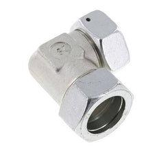 M45x2 x 35L Verzinkt Stalen Verstelbaar L-Fitting 90graden met Afdichtconus en O-ring 160 Bar DIN 2353