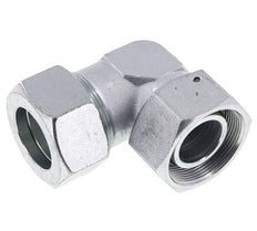 M52x2 x 38S Verzinkt Stalen Verstelbaar L-Fitting 90graden met Afdichtconus en O-ring 315 Bar DIN 2353