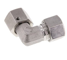 M18x1.5 x 12L RVS Verstelbaar L-Fitting 90graden met Afdichtconus en O-ring 315 Bar DIN 2353