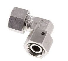 M18x1.5 x 12L RVS Verstelbaar L-Fitting 90graden met Afdichtconus en O-ring 315 Bar DIN 2353