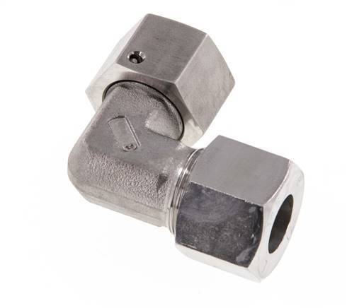 M22x1.5 x 14S RVS Verstelbaar L-Fitting 90graden met Afdichtconus en O-ring 630 Bar DIN 2353