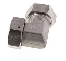 M52x2 x 42L RVS Verstelbaar L-Fitting 90graden met Afdichtconus en O-ring 160 Bar DIN 2353