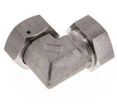 M52x2 x 42L RVS Verstelbaar L-Fitting 90graden met Afdichtconus en O-ring 160 Bar DIN 2353