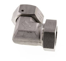 M52x2 x 42L RVS Verstelbaar L-Fitting 90graden met Afdichtconus en O-ring 160 Bar DIN 2353