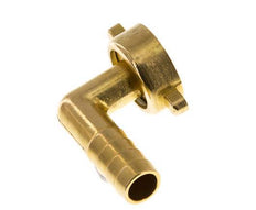 G 3/4'' x 13mm Messing Elbow 90deg Slangpilaar met NBR Afdichting en Vleugelmoer 16 Bar