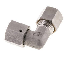 M16x1.5 x 8S RVS Verstelbaar L-Knelfitting 90 graden met Afdichtconus en O-ring 630 Bar DIN 2353