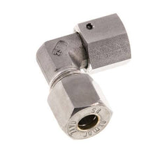 M16x1.5 x 8S Stainless steel Adjustable 90 deg Elbow Compression Fitting with Sealing cone and O-ring 630 Bar DIN 2353