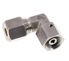 M16x1.5 x 8S RVS Verstelbaar L-Knelfitting 90 graden met Afdichtconus en O-ring 630 Bar DIN 2353