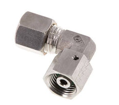 M16x1.5 x 8S RVS Verstelbaar L-Knelfitting 90 graden met Afdichtconus en O-ring 630 Bar DIN 2353