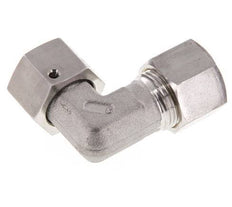 M20x1.5 x 12S RVS Verstelbaar L-Knelfitting 90 graden met Afdichtconus en O-ring 630 Bar DIN 2353