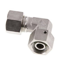 M20x1.5 x 12S RVS Verstelbaar L-Knelfitting 90 graden met Afdichtconus en O-ring 630 Bar DIN 2353